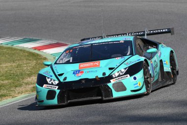 12 cevheri Hankook Mugello 18 Şubat 2017: #21 Konrad Motorsport, Lamborghini Huracan Gt3: Franz Konrad, Marco Mapelli, Giorgio Maggi, Christopher Zochling devre Mugello, İtalya.