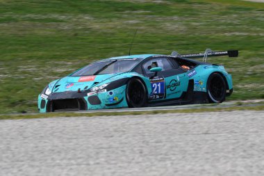 12 cevheri Hankook Mugello 18 Şubat 2017: #21 Konrad Motorsport, Lamborghini Huracan Gt3: Franz Konrad, Marco Mapelli, Giorgio Maggi, Christopher Zochling devre Mugello, İtalya.