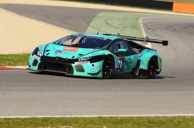 12 cevheri Hankook Mugello 18 Şubat 2017: #21 Konrad Motorsport, Lamborghini Huracan Gt3: Franz Konrad, Marco Mapelli, Giorgio Maggi, Christopher Zochling devre Mugello, İtalya.