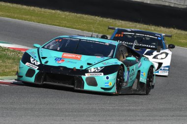 12 cevheri Hankook Mugello 18 Şubat 2017: #21 Konrad Motorsport, Lamborghini Huracan Gt3: Franz Konrad, Marco Mapelli, Giorgio Maggi, Christopher Zochling devre Mugello, İtalya.