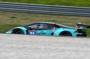 12 cevheri Hankook Mugello 18 Şubat 2017: #21 Konrad Motorsport, Lamborghini Huracan Gt3: Franz Konrad, Marco Mapelli, Giorgio Maggi, Christopher Zochling devre Mugello, İtalya.