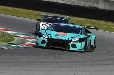 12 cevheri Hankook Mugello 18 Şubat 2017: #21 Konrad Motorsport, Lamborghini Huracan Gt3: Franz Konrad, Marco Mapelli, Giorgio Maggi, Christopher Zochling devre Mugello, İtalya.