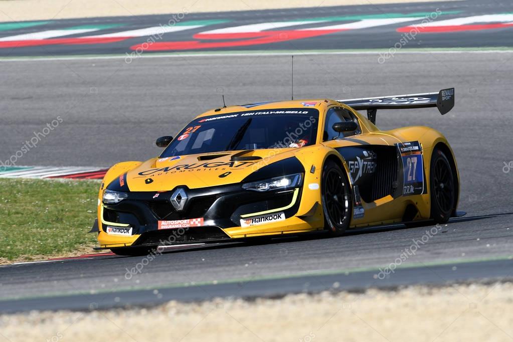 12 ore Hankook Mugello 18 March 2017:#27 GP Extreme, Renault RS01 FGT3: Frederic Fatien, Jordan Grogor, Tiziano Carugati on Mugello Circuit, Italy.