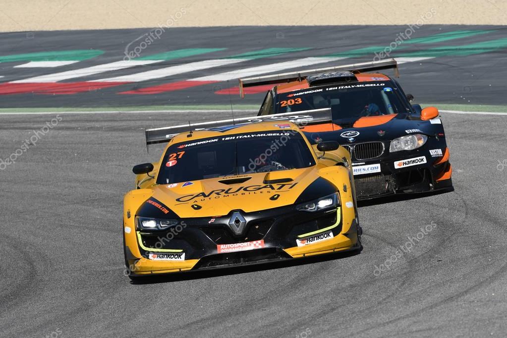 12 ore Hankook Mugello 18 March 2017:#27 GP Extreme, Renault RS01 FGT3: Frederic Fatien, Jordan Grogor, Tiziano Carugati on Mugello Circuit, Italy.