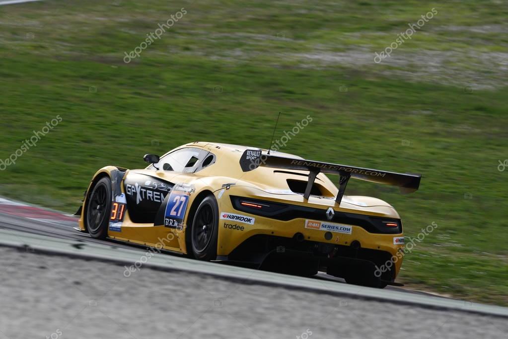 12 ore Hankook Mugello 18 March 2017:#27 GP Extreme, Renault RS01 FGT3: Frederic Fatien, Jordan Grogor, Tiziano Carugati on Mugello Circuit, Italy.