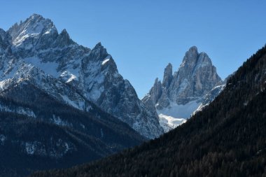 Cima Dodici (Croda dei Toni) Val Fiscalina, Dolomiti di Sesto, İtalya