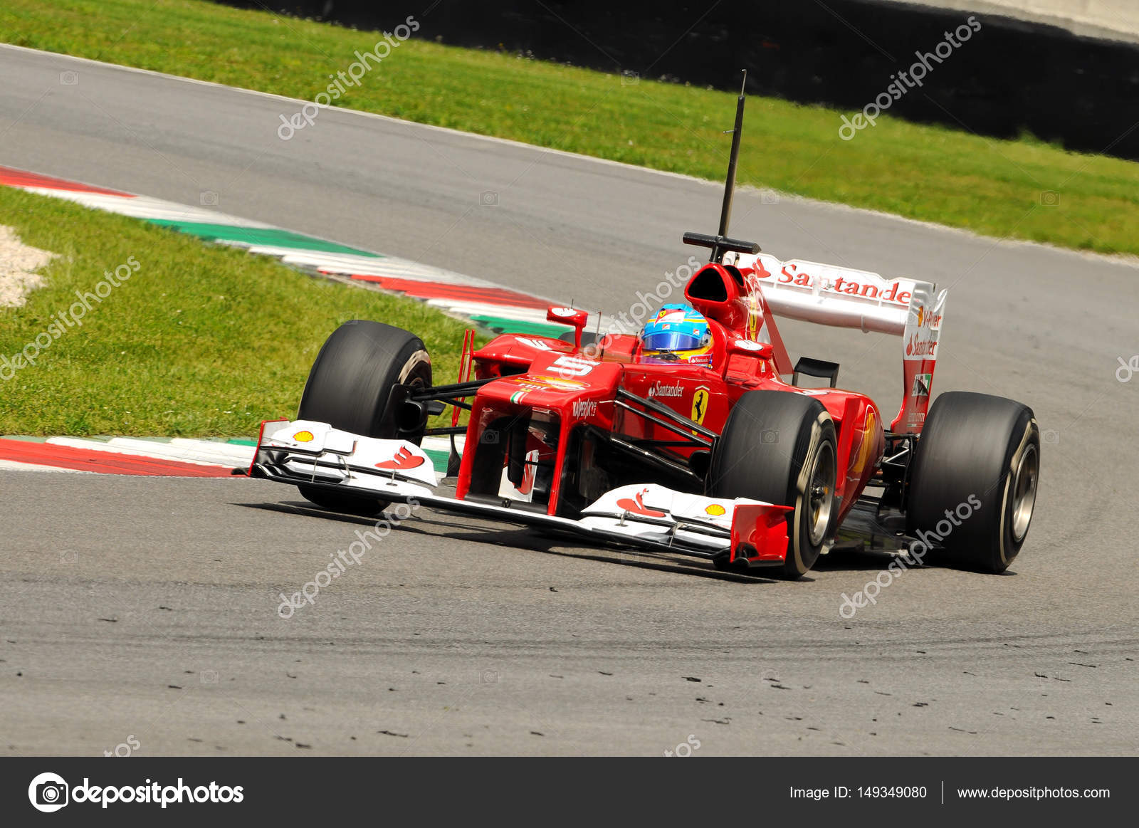 Mugello Circuit mei 2012: Fernando Alonso op Ferrari F1 ...