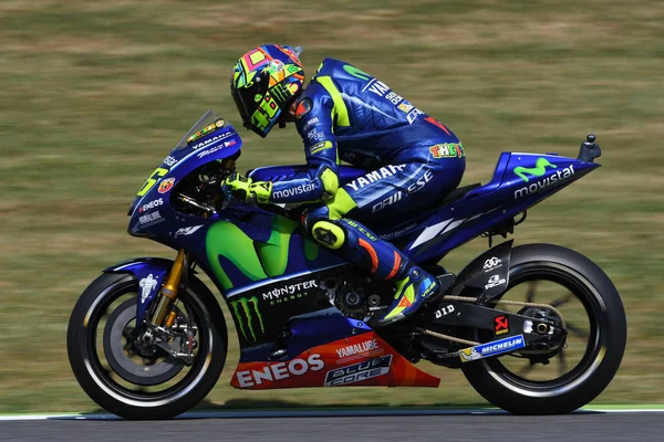 Mugello - Olaszország, június 2.: Olasz Yamaha lovas Valentino Rossi: 2017 Motogp Gp Olaszország 2017. június 2. — Stock Fotó