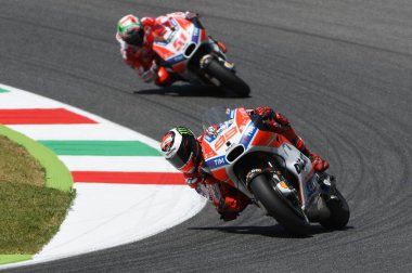 Mugello - İtalya, Haziran 3: İspanyolca Ducati binici Jorge Lorenzo, 2017 Oakley Motogp Gp 3 Haziran 2017 devre Mugello, İtalya