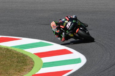 Mugello - İtalya, 3 Haziran: Fransa Yamaha Tech 3 binici Johann Zarco 2017 Oakley, Motogp Gp İtalya tarihinde 3 Haziran 2017