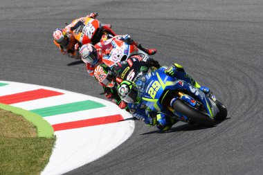 Mugello - İtalya, Haziran 3: İtalyan Suzuki Ecstar atlı Andrea Iannone 2017 İtalya İtalya 3 Haziran 2017 Mugello pistinde Motogp Gp
