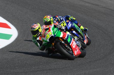 Mugello - İtalya, Haziran 3: İspanyolca Aprilia binici 2017 Oakley Gp, İtalya, Motogp Mugello 3 Haziran 2017 üzerinde Aleix Espargar. İtalya