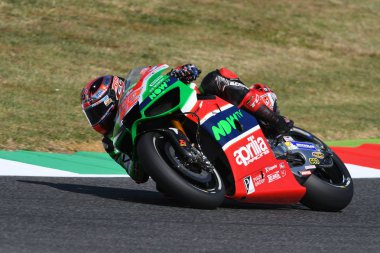 Mugello - İtalya, Haziran 3: İngiliz Aprilia binici Sam Lowes 2017 Oakley Gp, İtalya, Motogp Mugello 3 Haziran 2017 tarih itibariyle. İtalya