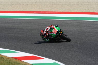 Mugello - İtalya, Haziran 3: İngiliz Aprilia binici Sam Lowes 2017 Oakley Gp, İtalya, Motogp Mugello 3 Haziran 2017 tarih itibariyle. İtalya