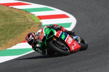 Mugello - İtalya, Haziran 3: İngiliz Aprilia binici Sam Lowes 2017 Oakley Gp, İtalya, Motogp Mugello 3 Haziran 2017 tarih itibariyle. İtalya