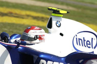 Imola - İtalya, 21 Mart: F1 sürücüsü Robert Kubica Sauber Bmw F1 2006 F1 Gp San Marino 21 Mart 2006. İtalya.