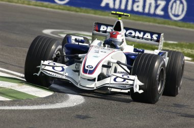 Imola - İtalya, 21 Mart: F1 sürücüsü Robert Kubica Sauber Bmw F1 2006 F1 Gp San Marino 21 Mart 2006. İtalya.