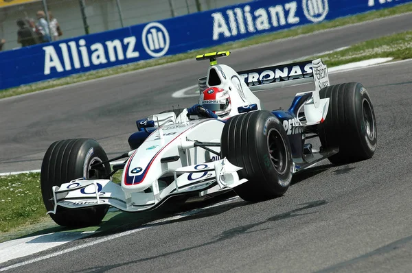 Imola - Italië, 21 maart: F1 coureur Robert Kubica op Sauber Bmw F1 2006 F1 Gp van San Marino op 21 maart 2006. Italië. — Stockfoto