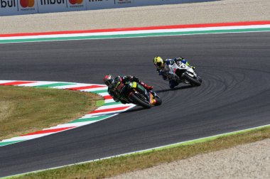 Mugello - İtalya, Haziran 3: Deutsch Yamaha Tech 3 binici Jonas Folger 2017 Oakley, Motogp Gp İtalya tarihinde 3 Haziran 2017