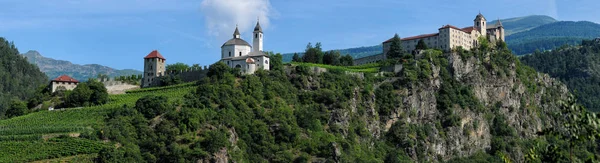 Monastero di Sabiona, Chiusa, Klausen, Valle Isarco, Bolzano, Trentino Alto Adige, Italia — Foto Stock