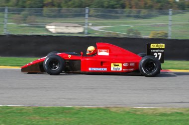 Mugello, o, Kasım, 2007: Bilinmeyen tarihi Ferrari 643 F1-91 1991 ile mugello devre İtalya Finali Mondiali Ferrari 2007 sırasında girmek