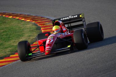 Mugello, o, Kasım, 2007: Bilinmeyen tarihi Ferrari 643 F1-91 1991 ile mugello devre İtalya Finali Mondiali Ferrari 2007 sırasında girmek