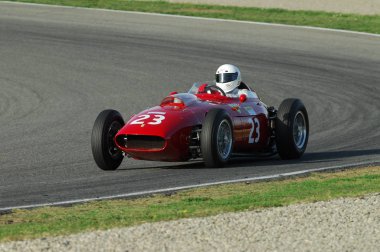 Mugello, o, Kasım, 2007: Bilinmeyen tarihi 1950'lerde Ferrari F1 ile mugello devre İtalya Finali Mondiali Ferrari 2007 sırasında girmek