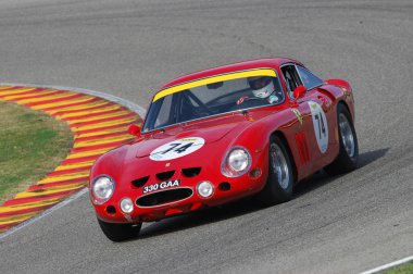 Mugello, o, Kasım, 2007: Bilinmeyen ile çalışır eski 1962 Ferrari 250 devre Mugello İtalya Finali Mondiali Ferrari 2007 sırasında. İtalya