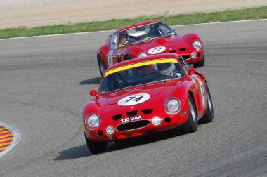 Mugello, o, Kasım, 2007: Bilinmeyen ile çalışır eski 1962 Ferrari 250 devre Mugello İtalya Finali Mondiali Ferrari 2007 sırasında. İtalya