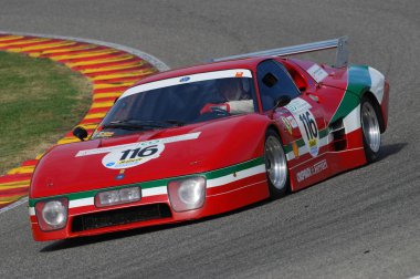 Mugello, o, Kasım, 2007: bilinmeyen eski Ferrari Bb 512 devre Mugello İtalya Finali Mondiali Ferrari 2007 sırasında çalıştırın. İtalya