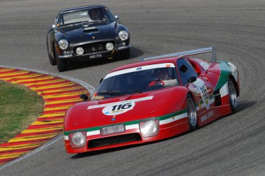 Mugello, o, Kasım, 2007: bilinmeyen eski Ferrari Bb 512 devre Mugello İtalya Finali Mondiali Ferrari 2007 sırasında çalıştırın. İtalya