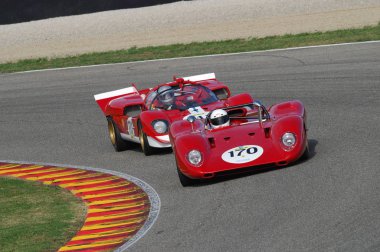 Mugello, o, Kasım, 2007: Bilinmeyen ile çalışır eski Ferrari 312 P devre Mugello İtalya Finali Mondiali Ferrari 2007 sırasında. İtalya