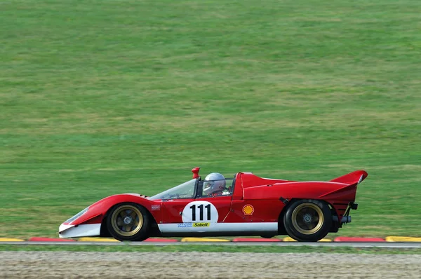 MUGELLO, IT, novembro de 2007, execução desconhecida com 1970 Protótipo Histórico Ferrari 512S no Circuito Mugello durante Finali Mondiali Ferrari 2007 em Mugello, itália — Fotografia de Stock