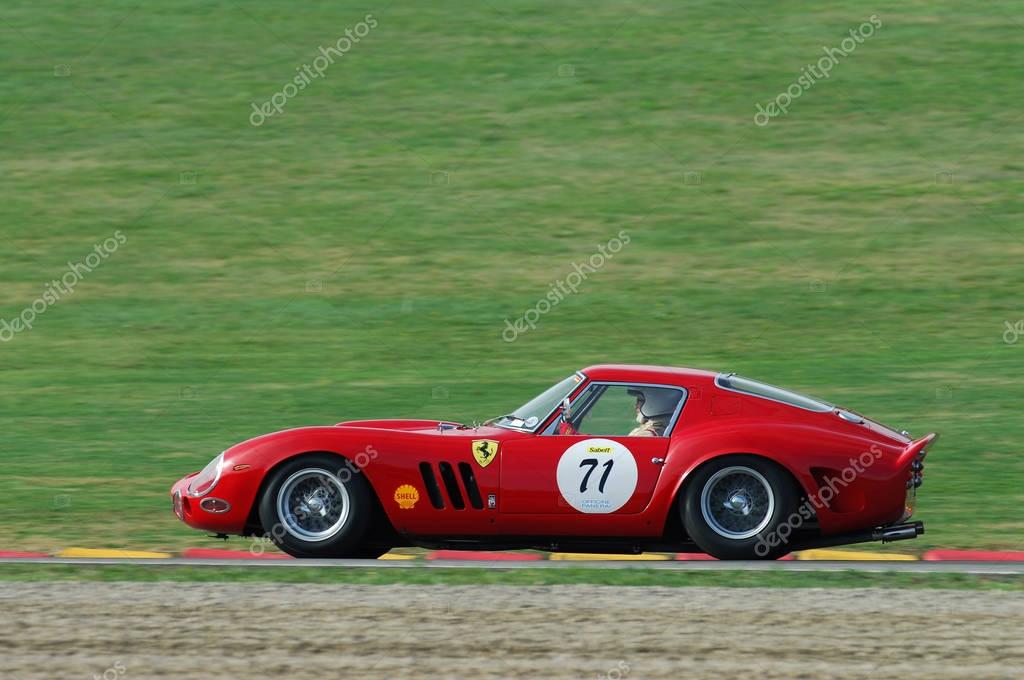 MUGELLO, IT, November, 2007: Unknown run with old 1962  Ferrari 250 GTO at Mugello Circuit in italy during Finali Mondiali Ferrari 2007. Italy