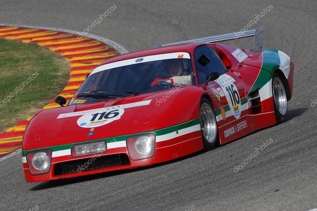 MUGELLO, IT, November, 2007: Unknown run with old Ferrari BB 512 at Mugello Circuit in italy during Finali Mondiali Ferrari 2007. Italy