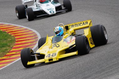 Mugello devre 1 Nisan 2007: bilinmeyen Mugello tarihi Festival süresince klasik F1 araba 1978 Copersucar Fd 05a ex Emerson Fittipaldi devre Mugello İtalya üzerinde çalıştıracağınız.