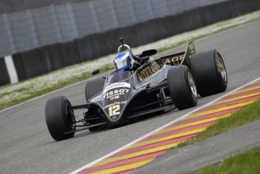 Mugello devre 1 Nisan 2007: Klasik F1 araba 1981 Lotus 88 Mugello devre Mugello tarihi Festivali sırasında İtalya.