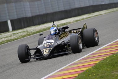 Mugello devre 1 Nisan 2007: Klasik F1 araba 1981 Lotus 88 Mugello devre Mugello tarihi Festivali sırasında İtalya.
