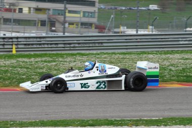 Mugello devre 1 Nisan 2007: Klasik F1 araba 1978 Williams Fw 06 Mugello İtalya devre Mugello tarihi Festivali sırasında.