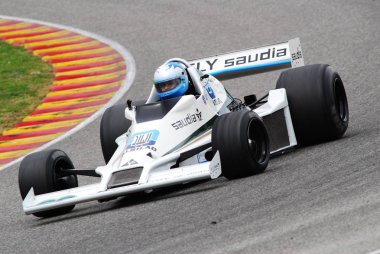 Mugello devre 1 Nisan 2007: Klasik F1 araba 1978 Williams Fw 06 Mugello İtalya devre Mugello tarihi Festivali sırasında.