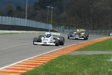 Mugello devre 1 Nisan 2007: Klasik F1 araba 1978 Williams Fw 06 Mugello İtalya devre Mugello tarihi Festivali sırasında.