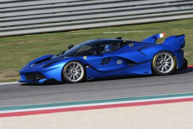 Mugello, İtalya - 26 Ekim 2017: Ferrari Fxx-K Finali Mondiali Ferrrari 2017 - Xx programları Mugello devre sırasında