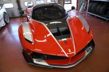 Mugello, İtalya - 26 Ekim 2017: Ferrari Fxx-K Finali Mondiali Ferrrari 2017 - Xx programları Mugello devre sırasında