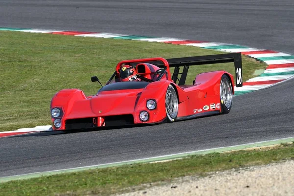 MUGELLO, IT, OCTOBER 2017, Historic Ferrari 333SP at the Mugello Circuit during Finali Mondiali Ferrari 2017. italy — Stock Photo, Image