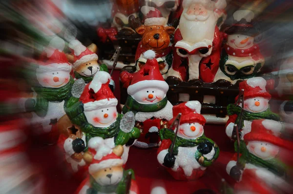 Рождественские Украшения Рынке Xmas Фон — стоковое фото