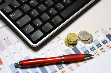 Masada ofiste iş nesneleri