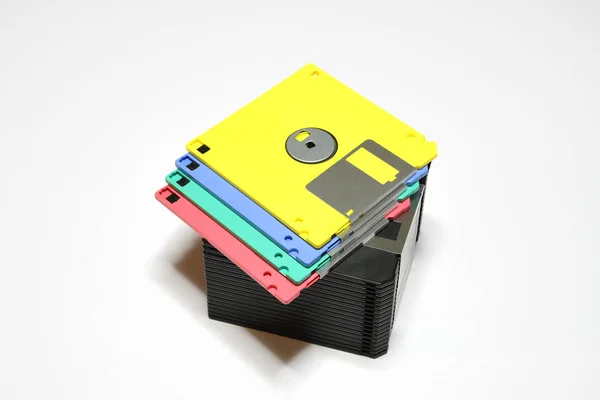 Old Computer Floppy Diskette — Stock Photo, Image