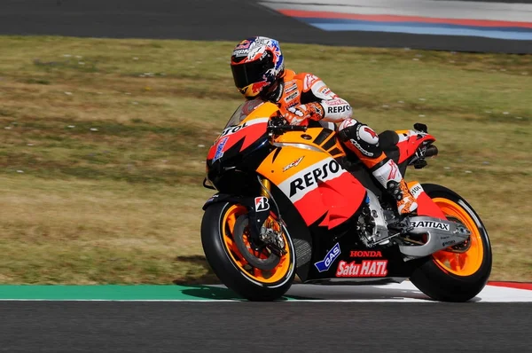 Mugello Juli Casey Stoner Van Repsol Honda Team Races Kwalificatie — Stockfoto