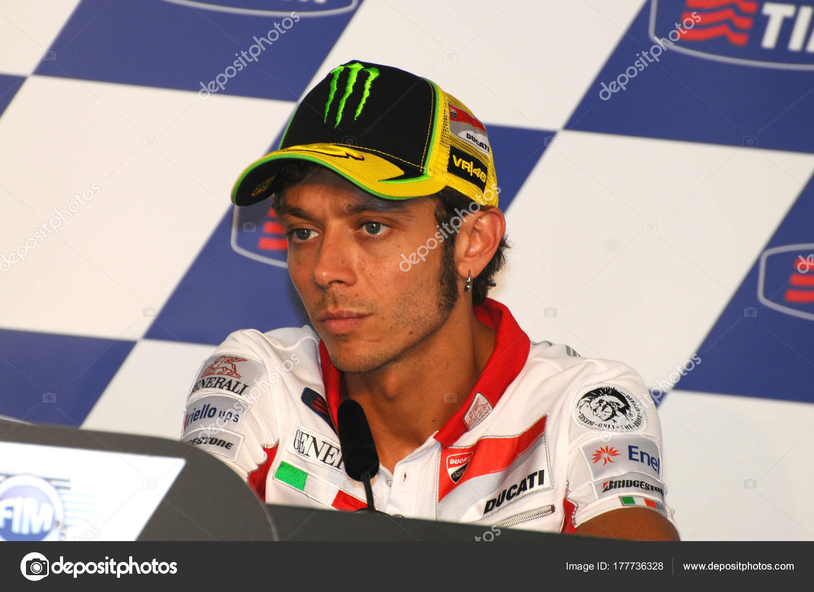 Mugello Italy July 2012 Italian Ducati Rider Valentino Rossi 2012