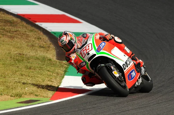 Mugello Itálie Července Nás Ducati Jezdec Nicky Hayden 2012 Tim — Stock fotografie